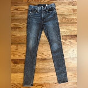 Rag and Bone New york Dark wash black skinny jeans, size 26